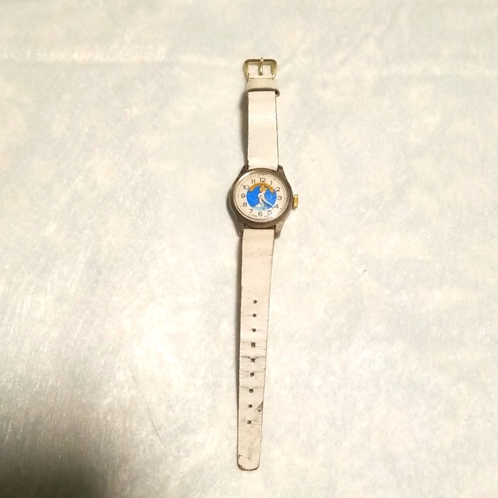 Cinderella Watch Vintage Moving Arms Wind Up